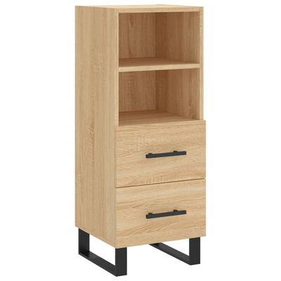 vidaXL Buffet haut Chêne sonoma 34,5x34x180 cm Bois d'ingénierie