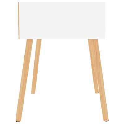 vidaXL Tables de chevet 2 pcs Blanc 40x40x56 cm Bois d'ingénierie