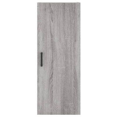 vidaXL Buffet haut Sonoma gris 34,5x34x180 cm Bois d'ingénierie