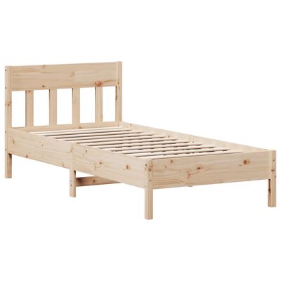 vidaXL Cadre de lit sans matelas 100x200 cm bois massif de pin