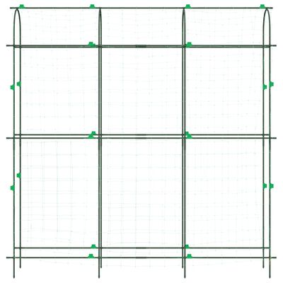 vidaXL Treillis de jardin pour plantes grimpantes forme de U acier