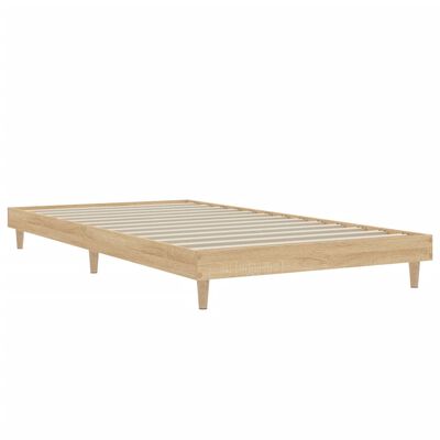 vidaXL Cadre de lit sans matelas chêne sonoma 100x200 cm