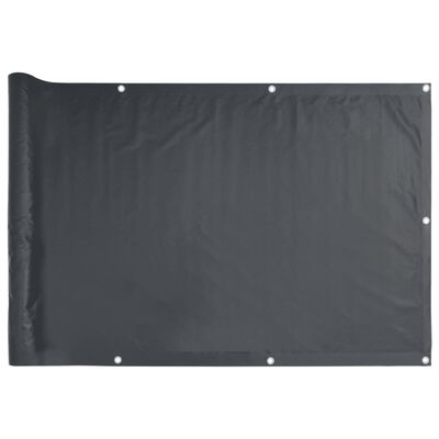 vidaXL Écran d'intimité de balcon anthracite 600x120 cm PVC