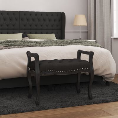 vidaXL Banc Noir 80x45x60 cm Velours