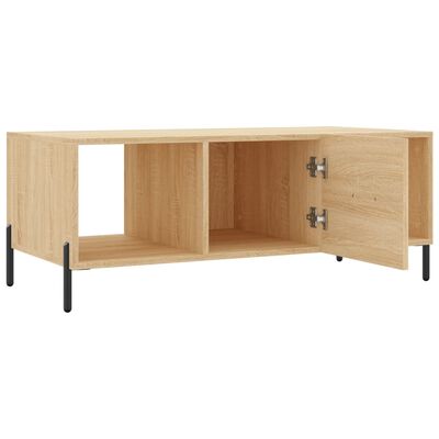 vidaXL Table basse chêne sonoma 102x50x40 cm bois d'ingénierie