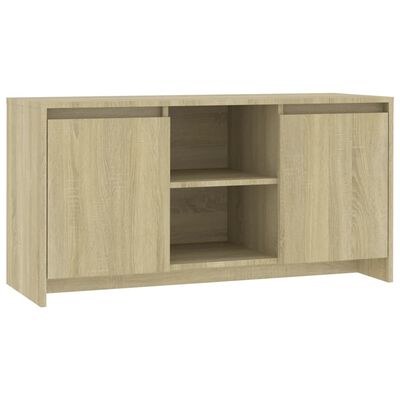 vidaXL Meuble TV Chêne sonoma 102x37,5x52,5 cm Bois d'ingénierie