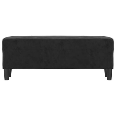 vidaXL Banc Noir 100x35x41 cm Velours