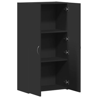 vidaXL Armoire de classement noir 60x32x115 cm bois d'ingénierie