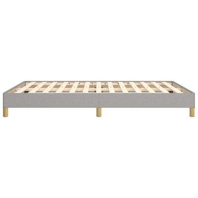 vidaXL Cadre de lit sans matelas gris clair 140x200 cm tissu