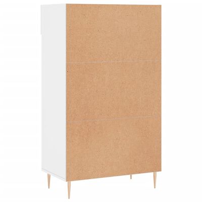 vidaXL Armoire à chaussure Blanc brillant 60x35x105 cm Bois ingénierie