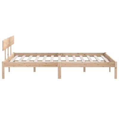 vidaXL Cadre de lit sans matelas bois massif 200x200 cm