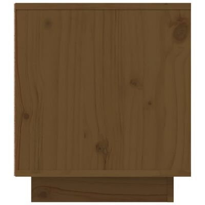 vidaXL Meuble TV Marron miel 110x35x40,5 cm Bois de pin massif