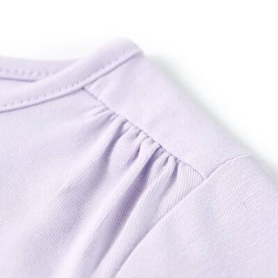 T-shirt enfants à manches longues lilas clair 92