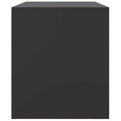 vidaXL Meuble TV noir 67x39x44 cm acier