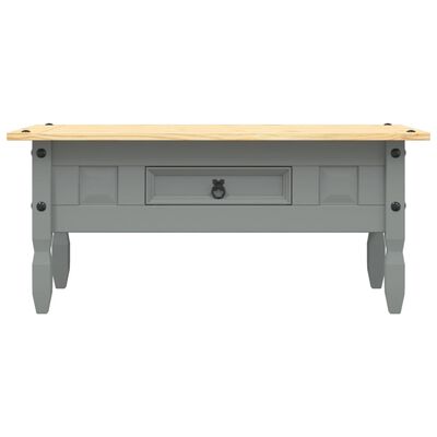 vidaXL Table basse Pin mexicain Gamme Corona Gris 100x55x44 cm