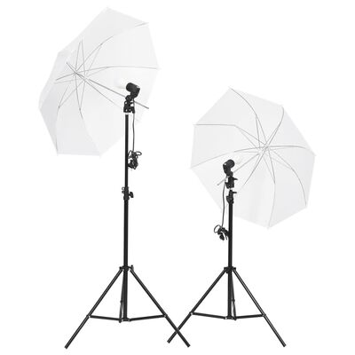 vidaXL Kit de studio photo avec éclairage et écran de fond