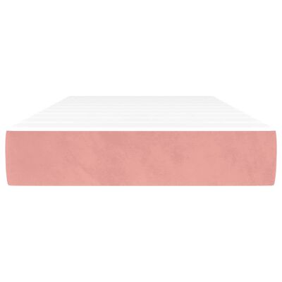 vidaXL Matelas à ressorts ensachés pour enfants rose 80x160 cm velours