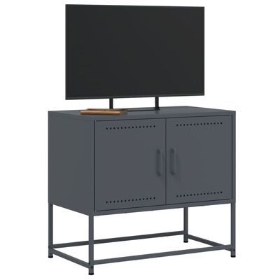 vidaXL Meuble TV anthracite 68,5x39x60,5 cm acier