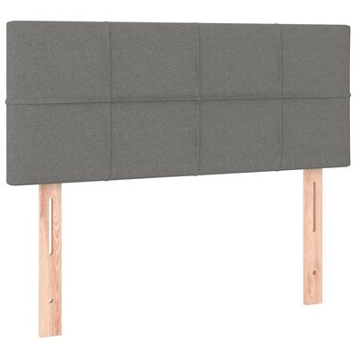 vidaXL Tête de lit Gris foncé 80x5x78/88 cm Tissu