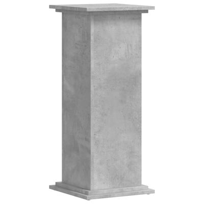 vidaXL Support pour plantes gris béton 33x33x80 cm bois d'ingénierie