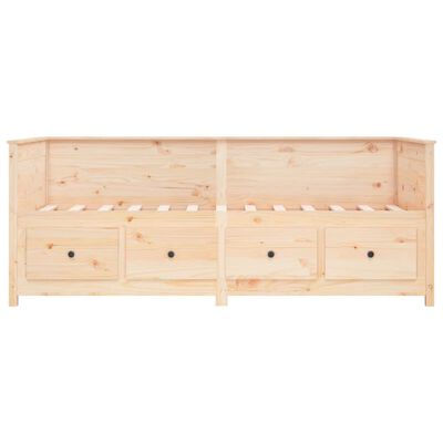 vidaXL Lit de jour sans matelas 75x190 cm bois de pin massif