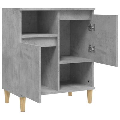 vidaXL Buffet Gris béton 60x35x70 cm Bois d'ingénierie