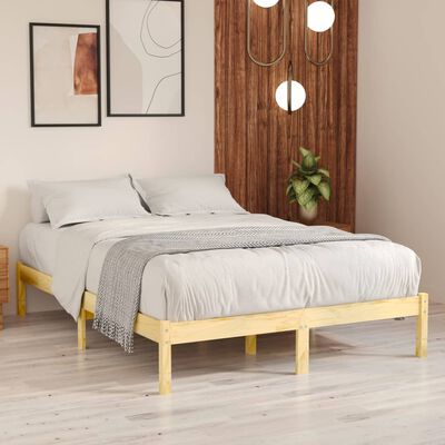 vidaXL Cadre de lit bois massif 180x200 cm super king