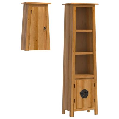 vidaXL Ensemble de meubles de salle de bain 2 pcs bois de pin massif