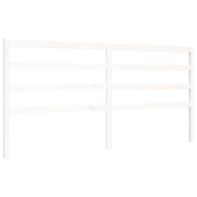 vidaXL Cadre de lit sans matelas blanc bois de pin massif