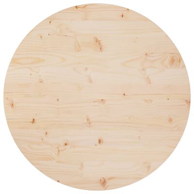 vidaXL Dessus de table Ø80x2,5 cm Bois de pin massif