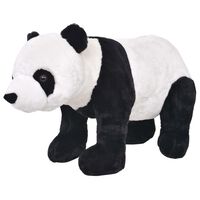 vidaXL Jouet en peluche Panda Noir et blanc XXL