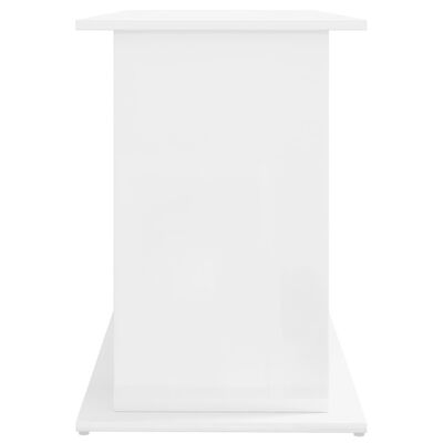 vidaXL Support d'aquarium blanc brillant 121x41x58cm bois d'ingénierie