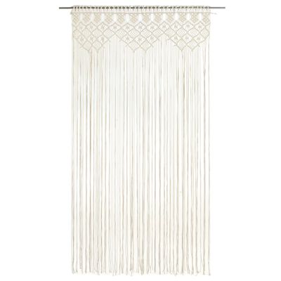 vidaXL Rideau en macramé 140x240 cm Coton