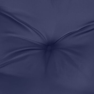 vidaXL Coussin de palette bleu marine 60x60x12 cm tissu