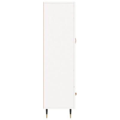 vidaXL Buffet haut blanc 69,5x31x115 cm bois d'ingénierie