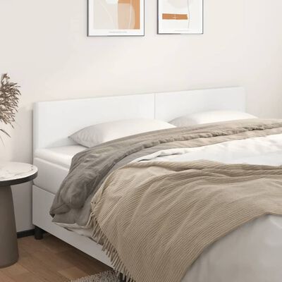 vidaXL Têtes de lit 2 pcs Blanc 80x5x78/88 cm Similicuir