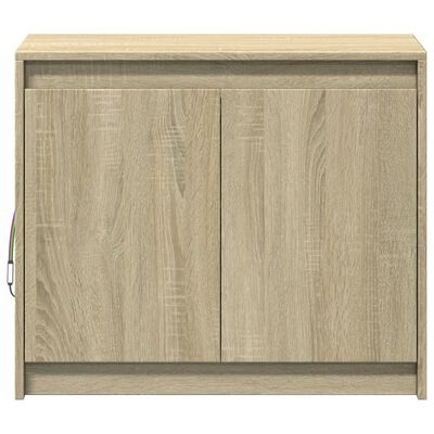 vidaXL Buffet avec LED chêne sonoma 72x34x61 cm bois d'ingénierie