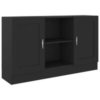 vidaXL Buffet Noir 120x30,5x70 cm Bois d'ingénierie