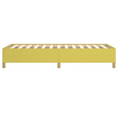 vidaXL Cadre de lit sans matelas vert 90x190 cm tissu