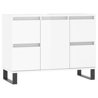 vidaXL Armoire de salle de bain blanc brillant 80x33x60 cm