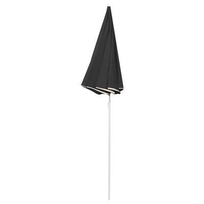 vidaXL Parasol de jardin avec mât en acier anthracite 180 cm