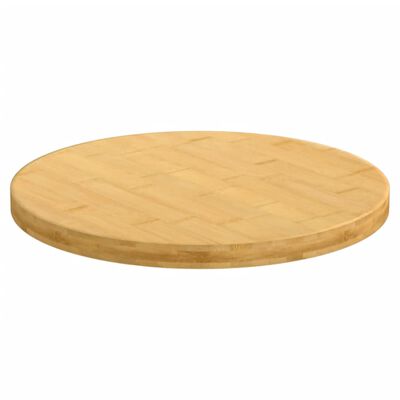 vidaXL Dessus de table Ø40x2,5 cm bambou