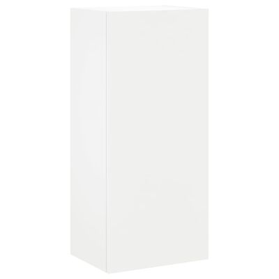 vidaXL Meuble TV mural blanc 40,5x30x90 cm bois d'ingénierie