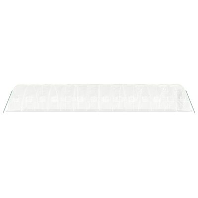 vidaXL Serre avec cadre en acier blanc 70 m² 14x5x2,3 m