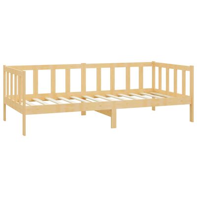 vidaXL Lit de jour sans matelas bois de pin massif 90x200 cm