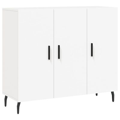 vidaXL Buffet blanc 90x34x80 cm bois d'ingénierie