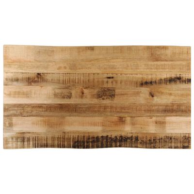 vidaXL Dessus de table bord vivant 110x60x3,8 cm bois de manguier brut