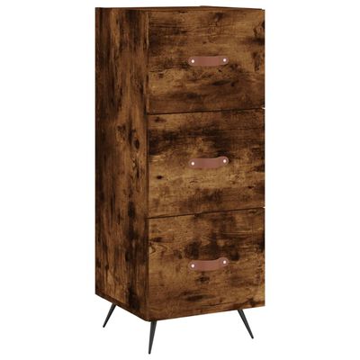 vidaXL Buffet Chêne fumé 34,5x34x90 cm Bois d'ingénierie