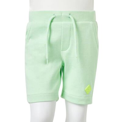 Short pour enfants avec cordon de serrage vert vif 116