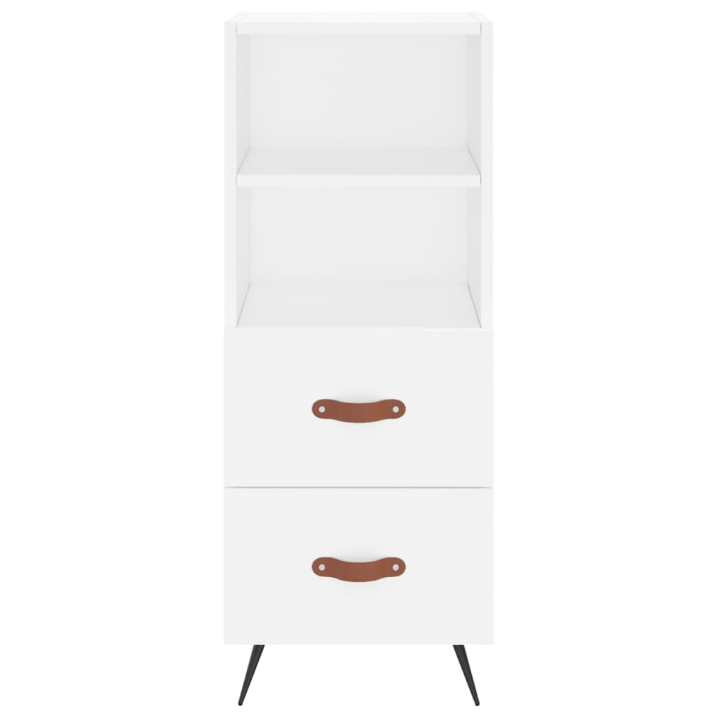 vidaXL Buffet haut Blanc 34,5x34x180 cm Bois d'ingénierie